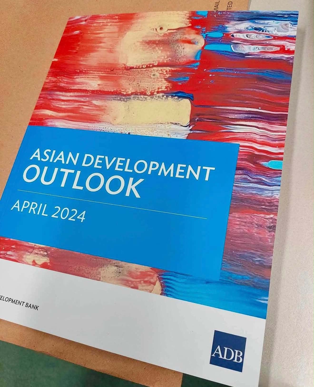 Asian Development Outlook April 2024 featuring Samantha Ty's artwork